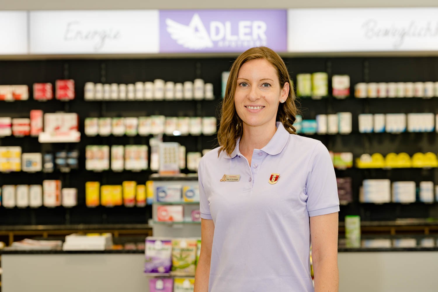 Mag. pharm. Marion Großegger in der Adler Apotheke